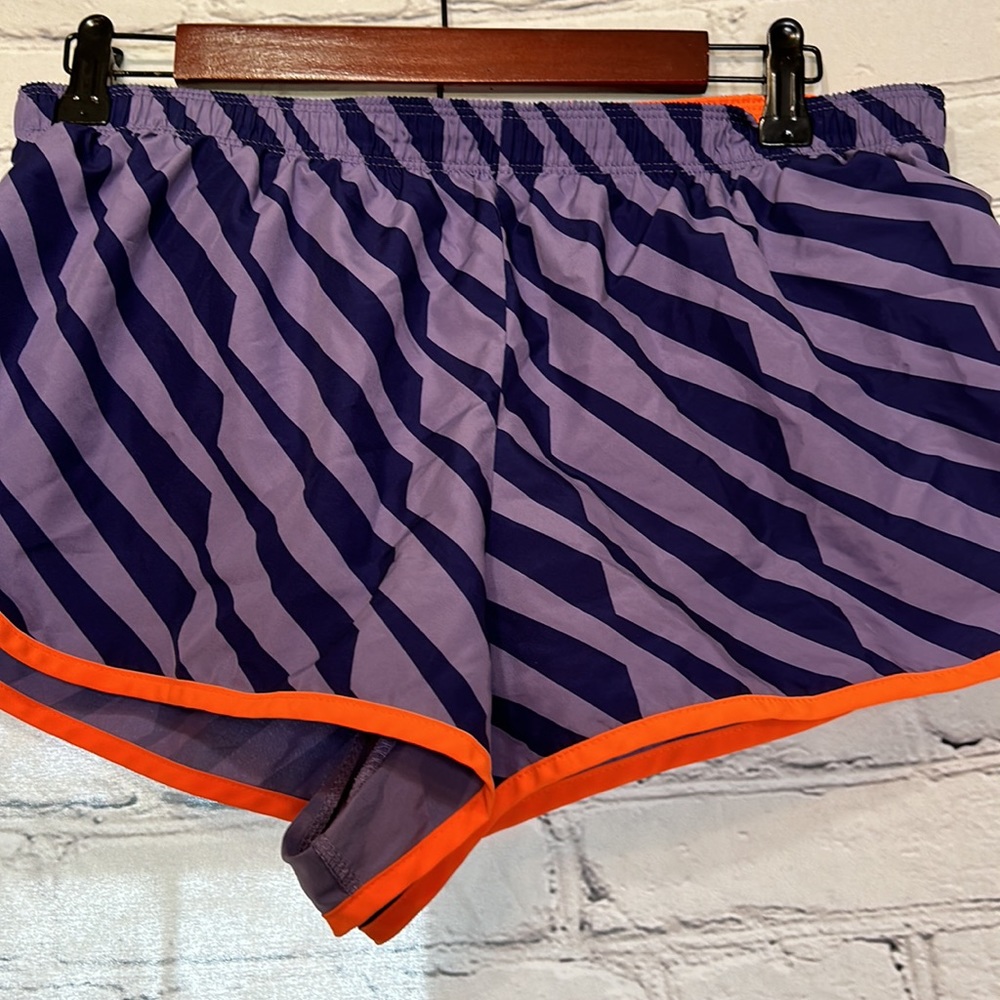 Nike Dri-Fit Athletic Purple Orange Running Shorts Size Large - Picture 4 of 8